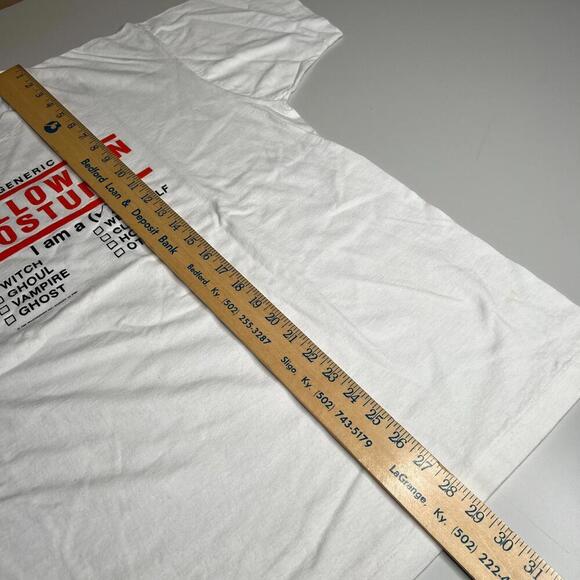 80s Vintage Fruit of the Loom Halloween Costume T-Shirt XL USA Made Funny Tee - Picture 13 of 13